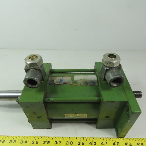 Miller Fluid Power Double Ended Double Acting Air Cylinder 3-1/2" Bore 3" Stroke
