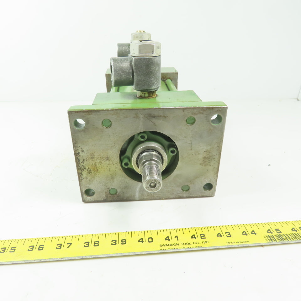 Miller Fluid Power Double Ended Double Acting Air Cylinder 3-1/2" Bore 3" Stroke