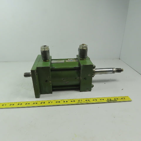 Miller Fluid Power Double Ended Double Acting Air Cylinder 3-1/2" Bore 3" Stroke