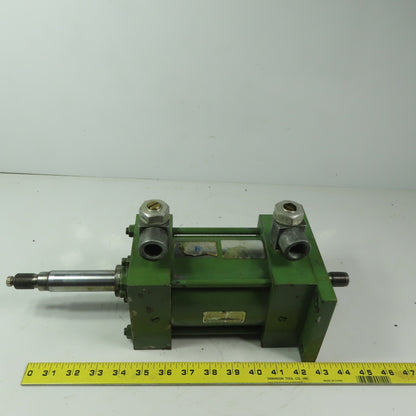 Miller Fluid Power Double Ended Double Acting Air Cylinder 3-1/2" Bore 3" Stroke
