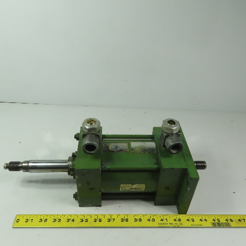 Miller Fluid Power Double Ended Double Acting Air Cylinder 3-1/2" Bore 3" Stroke