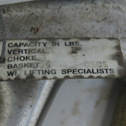 Liftex CHA196N 6"x6' Nylon Web  Sling W/Choker Fittings 19,200LB V Basket Cap