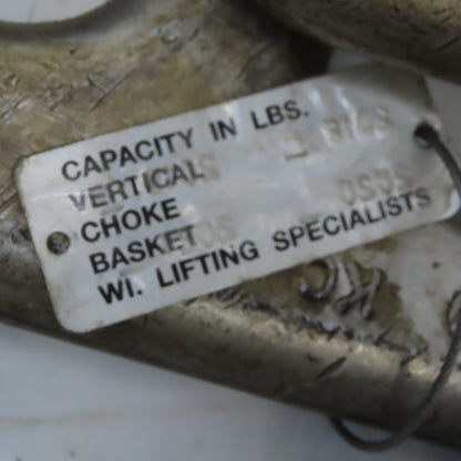Liftex CHA1-96 6"x 6' Nylon Web  Sling W/Choker Fittings 18,600LB V Basket Cap