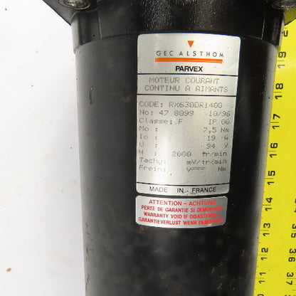 Gec Alsthom RX6300DR1400 Parvex 94VDC Servo Motor 2000RPM W/845T-NXC7970-DN