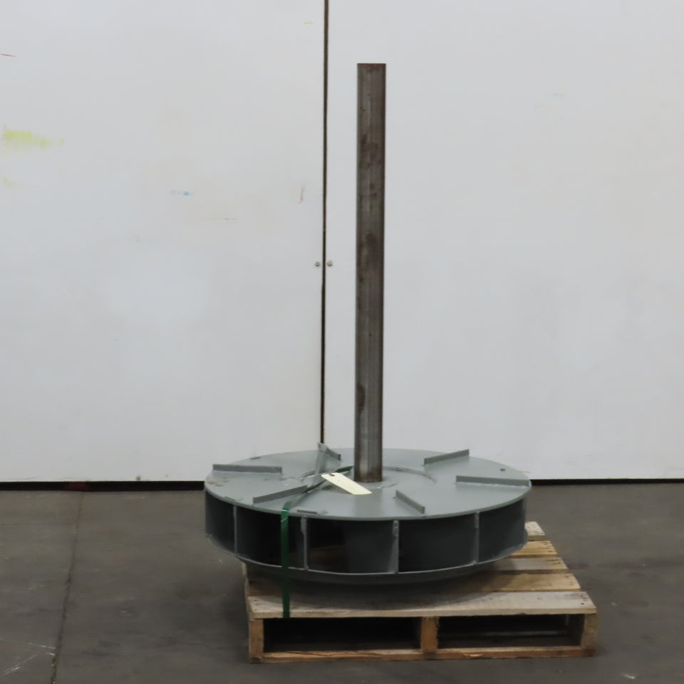 30" Turbine Centrifugal Blower Impeller Wheel 12 Blade 2-11/16" x 38" Shaft