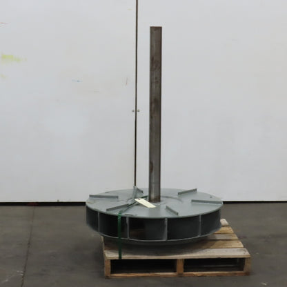 30" Turbine Centrifugal Blower Impeller Wheel 12 Blade 2-11/16" x 38" Shaft