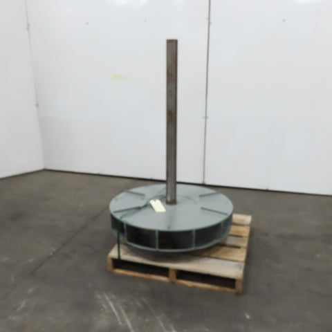 30" Turbine Centrifugal Blower Impeller Wheel 12 Blade 2-11/16" x 38" Shaft