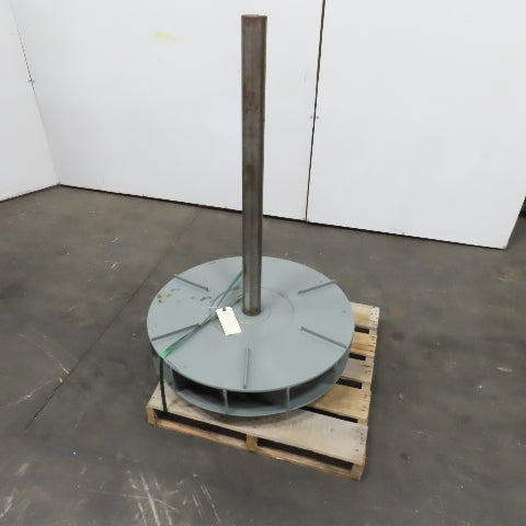 30" Turbine Centrifugal Blower Impeller Wheel 12 Blade 2-11/16" x 38" Shaft