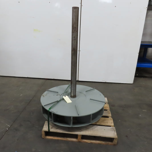 30" Turbine Centrifugal Blower Impeller Wheel 12 Blade 2-11/16" x 38" Shaft