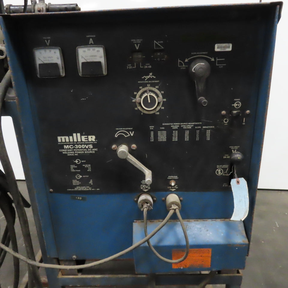 Miller MC-300VS 36V DC ARV Welding Package W/ Casters D-54A Feeder