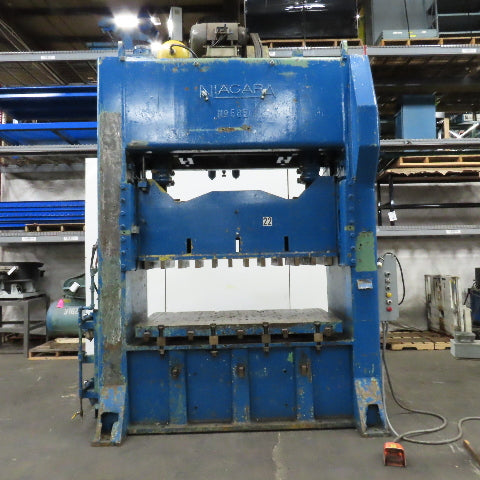 Niagara 68E 130 Ton Double Crank Stamping Press 480V 3Ph 8" Stroke Tested