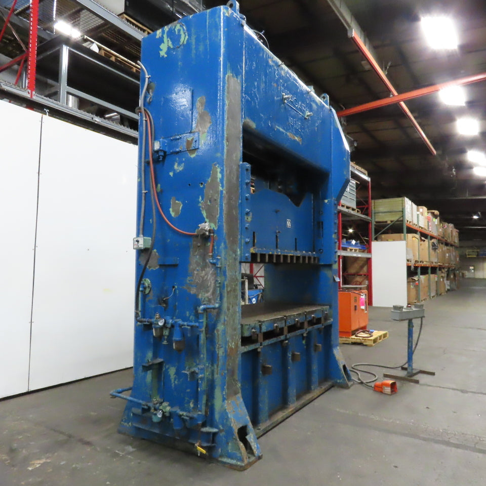 Niagara 68E 130 Ton Double Crank Stamping Press 480V 3Ph 8" Stroke Tested