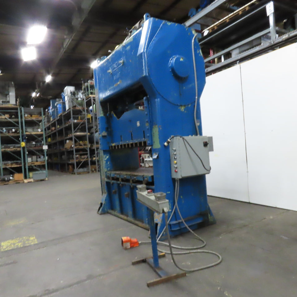 Niagara 68E 130 Ton Double Crank Stamping Press 480V 3Ph 8" Stroke Tested