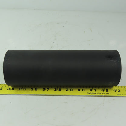 Aluminum 3" x 9" Black  Rubber Lagged Gravity Conveyor Roller