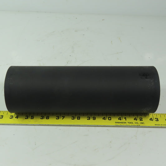 Aluminum 3" x 9" Black  Rubber Lagged Gravity Conveyor Roller
