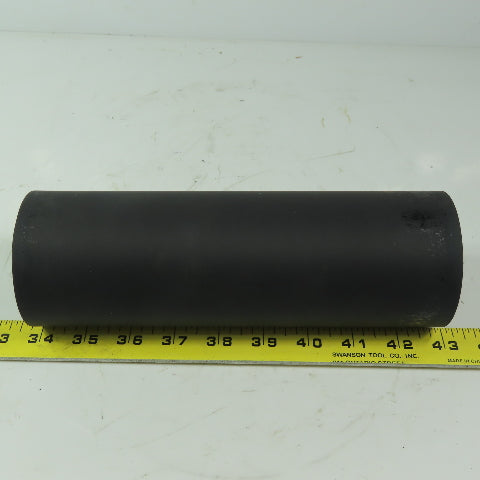 Aluminum 3" x 9" Black  Rubber Lagged Gravity Conveyor Roller