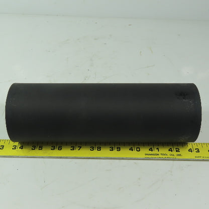 Aluminum 3" x 9" Black  Rubber Lagged Gravity Conveyor Roller