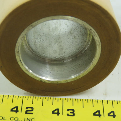 Aluminum 3" Diam x 4" Face Rubber Lagged Gravity Conveyor Roller