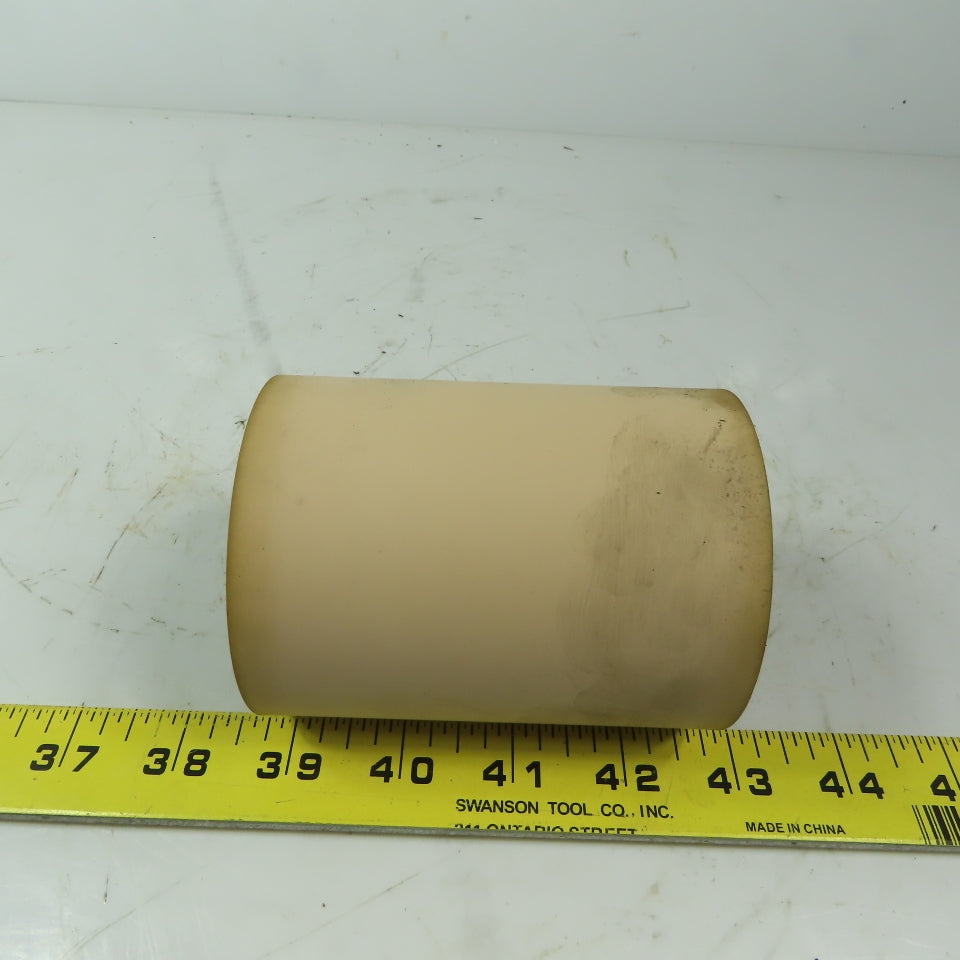 Aluminum 3" Diam x 4" Face Rubber Lagged Gravity Conveyor Roller