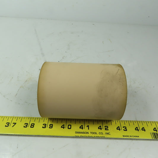 Aluminum 3" Diam x 4" Face Rubber Lagged Gravity Conveyor Roller