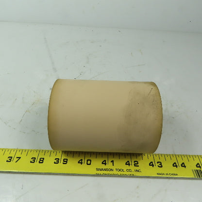 Aluminum 3" Diam x 4" Face Rubber Lagged Gravity Conveyor Roller