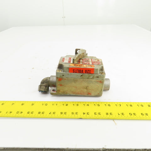 Killark XNS-2 DPS 2-Position Snap Switch 120/277V 1PH For Haz Location