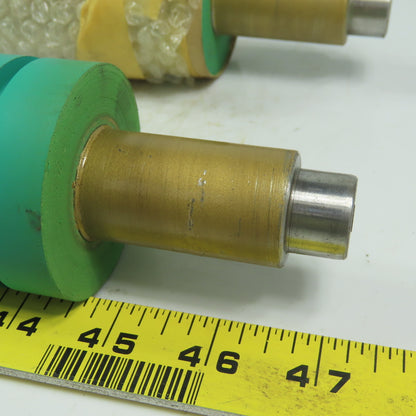 Segmented Roll 2.35" Diam x 11.82" Rubber lagged Conveyor Roller Lot of 3