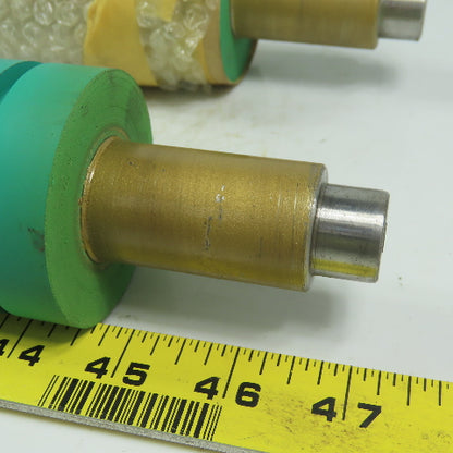 Segmented Roll 2.35" Diam x 11.82" Rubber lagged Conveyor Roller Lot of 3