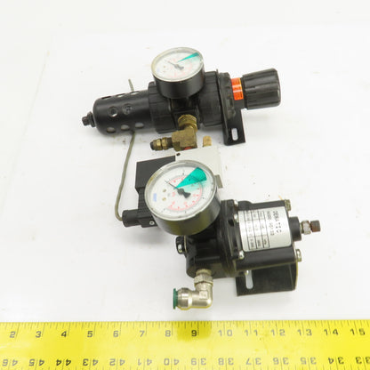 Dematic 04300-90133 1/2" NPT 2 Stage Air Pressure Regulator Filter W/ Bypass