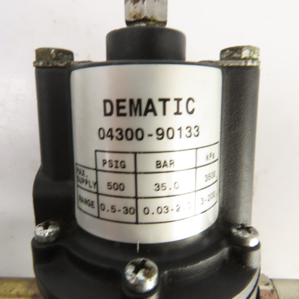 Dematic 04300-90133 1/2" NPT 2 Stage Air Pressure Regulator Filter W/ Bypass