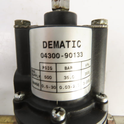 Dematic 04300-90133 1/2" NPT 2 Stage Air Pressure Regulator Filter W/ Bypass
