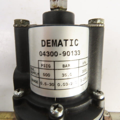Dematic 04300-90133 1/2" NPT 2 Stage Air Pressure Regulator Filter W/ Bypass
