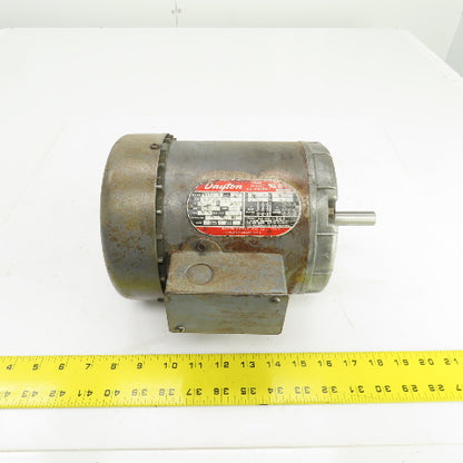 Dayton 2N865S 1/2HP AC Electric Motor 1725/1425RPM 208-220/440V 3PH D56 Frame