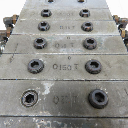 Lubrication Grease Modular Divider Valve Block Assembly 150T, 25T, 50T, 75T