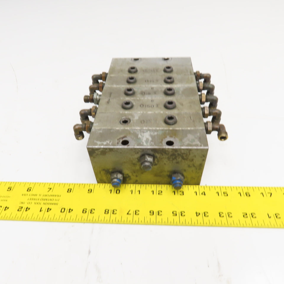 Lubrication Grease Modular Divider Valve Block Assembly 150T, 25T, 50T, 75T