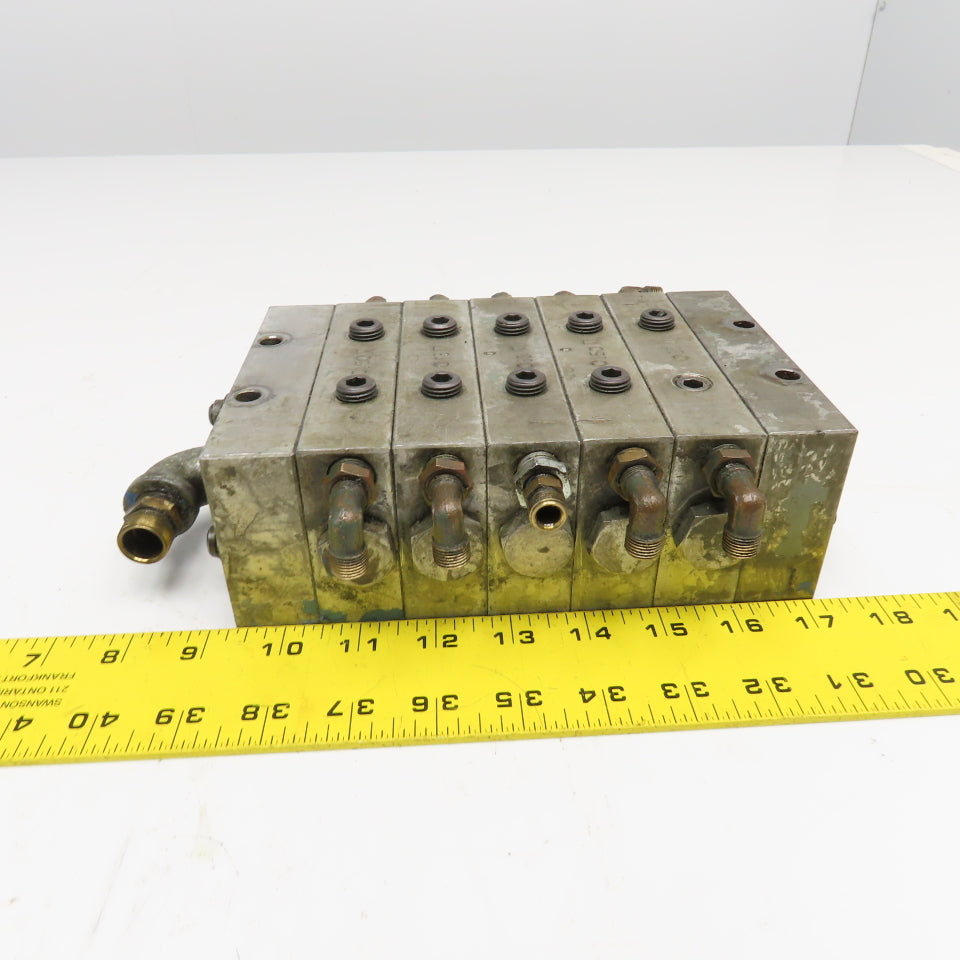 Lubrication Grease Modular Divider Valve Block Assembly 150T, 25T, 50T, 75T