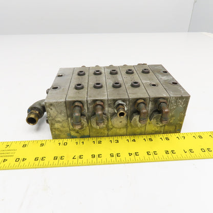 Lubrication Grease Modular Divider Valve Block Assembly 150T, 25T, 50T, 75T