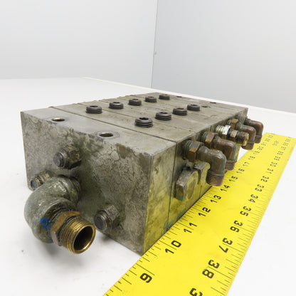 Lubrication Grease Modular Divider Valve Block Assembly 150T, 25T, 50T, 75T