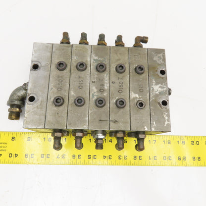 Lubrication Grease Modular Divider Valve Block Assembly 150T, 25T, 50T, 75T