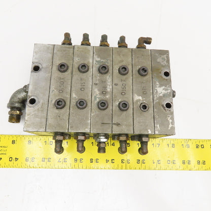 Lubrication Grease Modular Divider Valve Block Assembly 150T, 25T, 50T, 75T