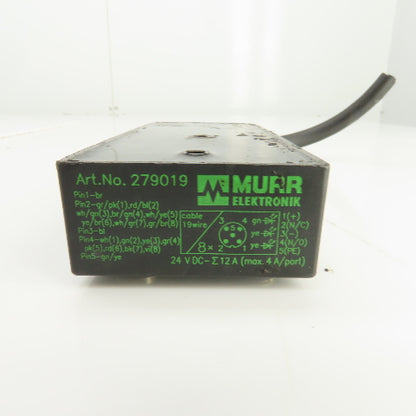 Murr Elektronik 279019 8-Port Distribution Block 24V DC