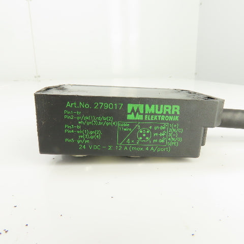 Murr Elektronik 279017 4-Port Distribution Block 24V DC
