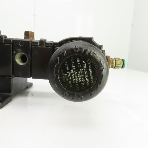 Norgren F74G-3AN Pneumatic Filter & Regulator R73G-3GK-RMN 250PSIG 3/8" NPT