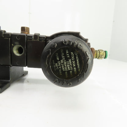 Norgren F74G-3AN Pneumatic Filter & Regulator R73G-3GK-RMN 250PSIG 3/8" NPT