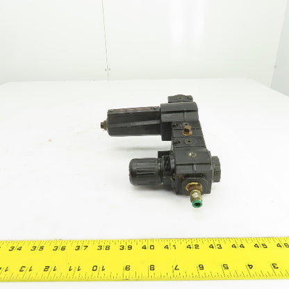 Norgren F74G-3AN Pneumatic Filter & Regulator R73G-3GK-RMN 250PSIG 3/8" NPT