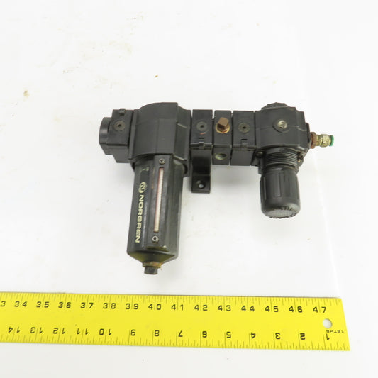 Norgren F74G-3AN Pneumatic Filter & Regulator R73G-3GK-RMN 250PSIG 3/8" NPT