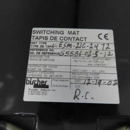 Bircher CESM-21C-2472 24"x72" Pressure Sensitive Safety Switching Mat 11' Cable