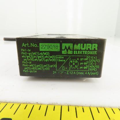 Murr Elektronik 279018 8-Port Distribution Block 24V DC