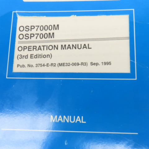 Okuma OSP7000M OSP700M Maintenance Operation Alarms Manual Library Lot Of 14
