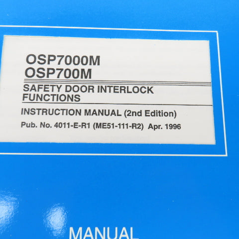 Okuma OSP7000M OSP700M Maintenance Operation Alarms Manual Library Lot Of 14